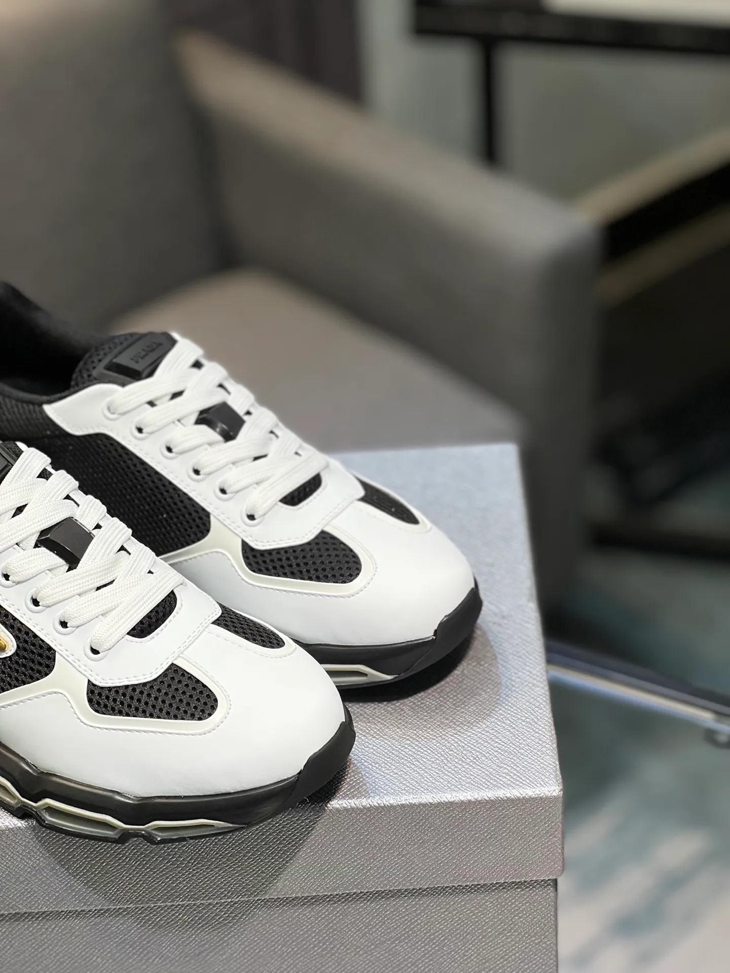 Men's shoes 💰660 [PRADA] Men's shoes are popular in the counter, official website is synchronized, 1 high-quality shipment ✔️ Original frosted cowhide + cowhide lining, 1🆚1 replica, original sole, 38-45 (45 customized, non-refundable)